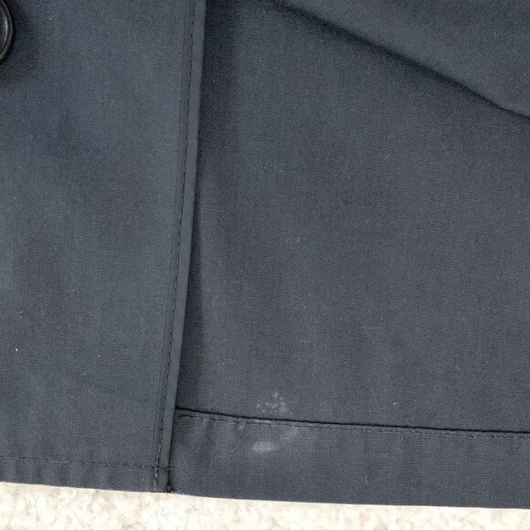 Vintage London Fog Men Dark Gray Trench Coat 38 Short Removable Fur Lining USA - Picture 15 of 15